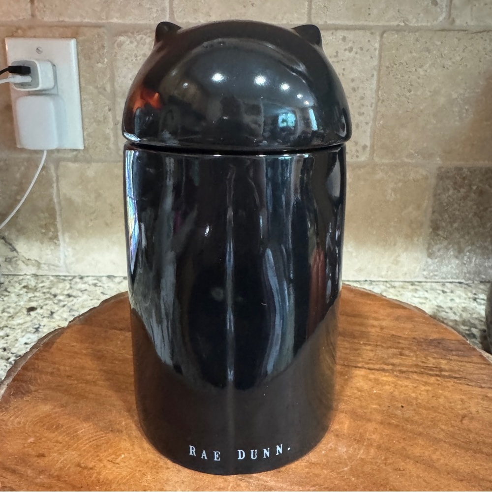 Rae Dunn Wicked Black Cat Candle & Canister - Picture 5 of 9
